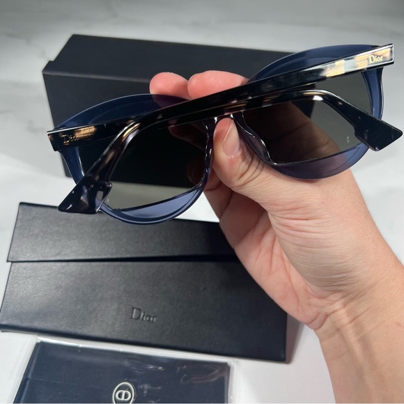 Christian Dior Diormania 2 Blue Havana Grey Sunglasses main image 6